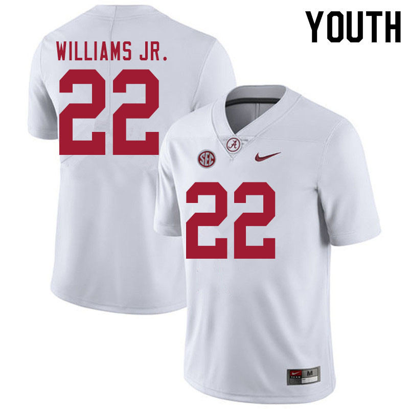 Youth #22 Ronald Williams Jr. Alabama White Tide College Football Jerseys Sale-White